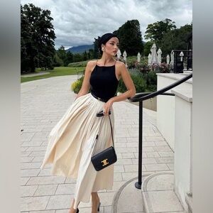 NWT Zara Ruffle Waist Skirt ZW Collection